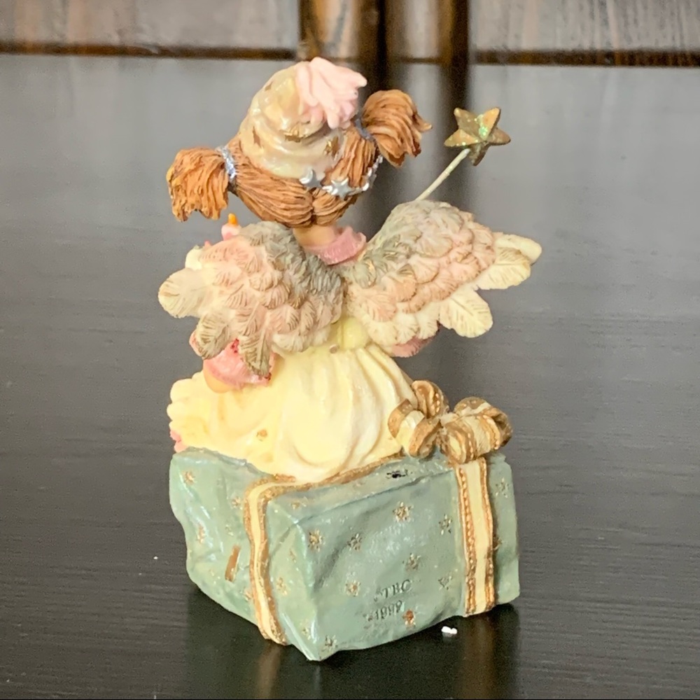 Boyds Bears Mary Angelwish Birthday Angel #36108 Wee Folkstone Collection 1999 - Picture 7 of 16